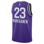 Utah Jazz Trikot Lauri Markkanen Nike 2023-24 City Edition Lila Swingman - Herren